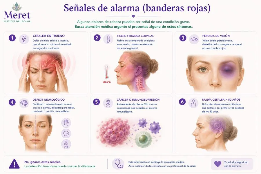 Señales de alarma cefalea urgencias