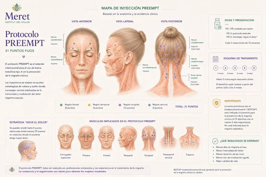 Protocolo PREEMPT neuroanatomía
